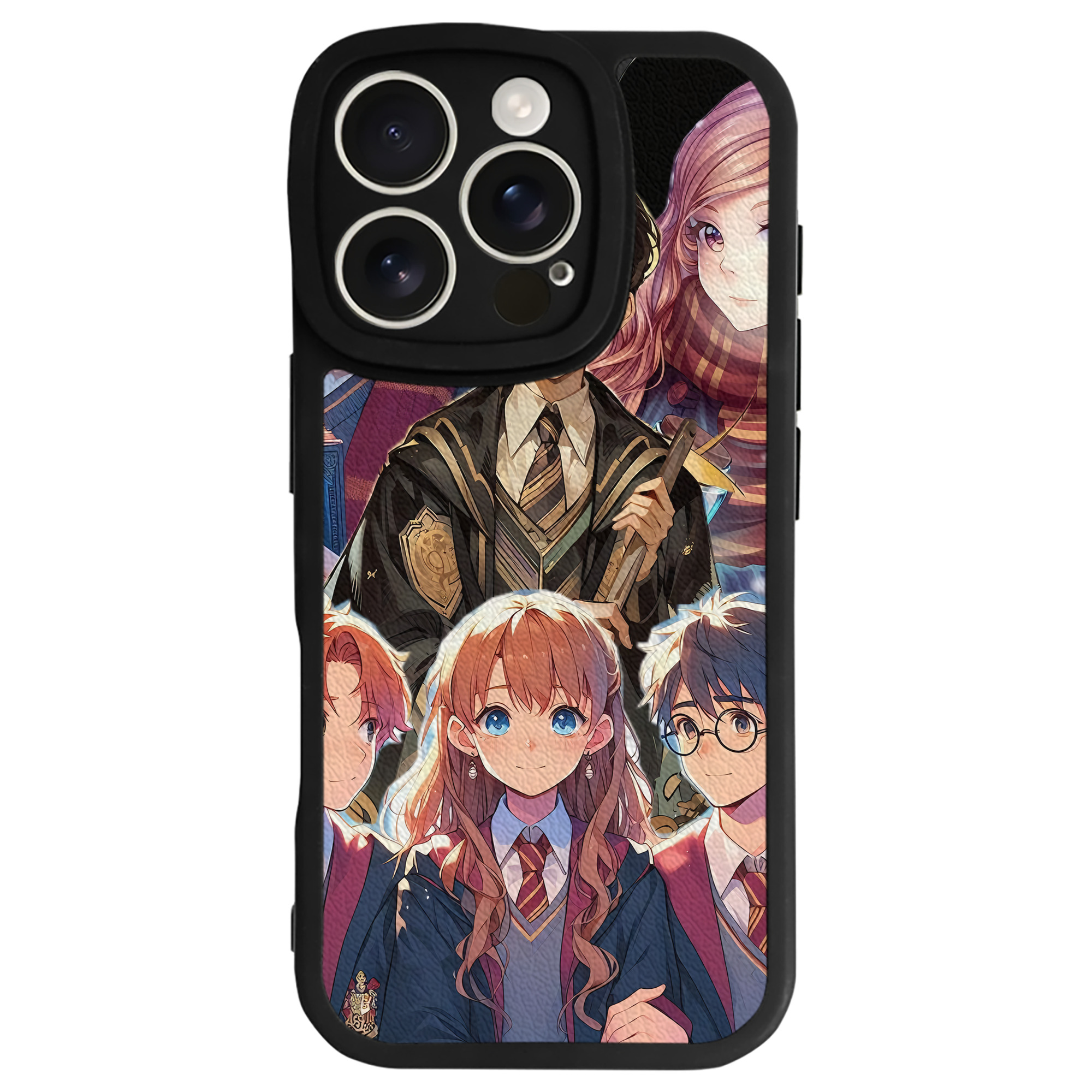 （画像用） Harry Potter ハリー・ポッターシリーズ 【iPhone 16シリーズ対応】シリコンスマホケース（レザー調） 材質：シリコン